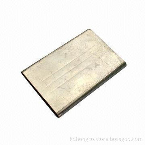 Metal stampings in the battery shell